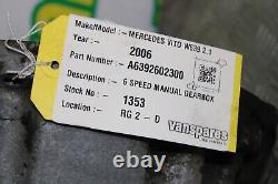 Mercedes Vito 2.1 Diesel W639 Boîte de vitesse manuelle à 6 rapports Transmission 2006